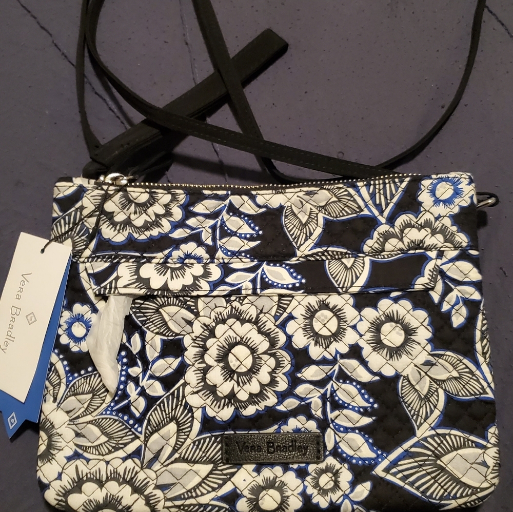 Vera Bradley RFID Crossbody in Snow Lotus